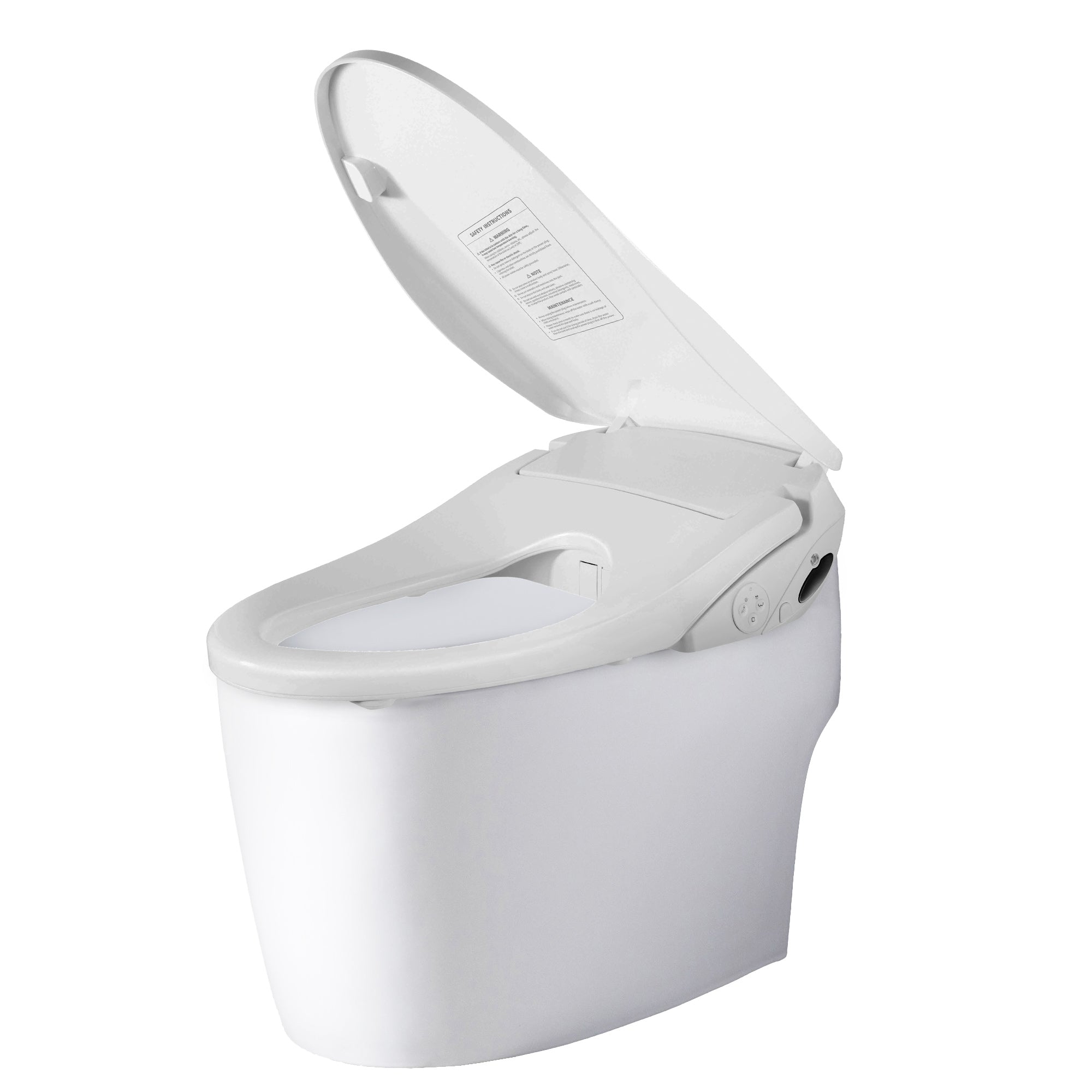 Smart Remote Control Toilet Seat  Cover with Multi-function Cleaning Mode