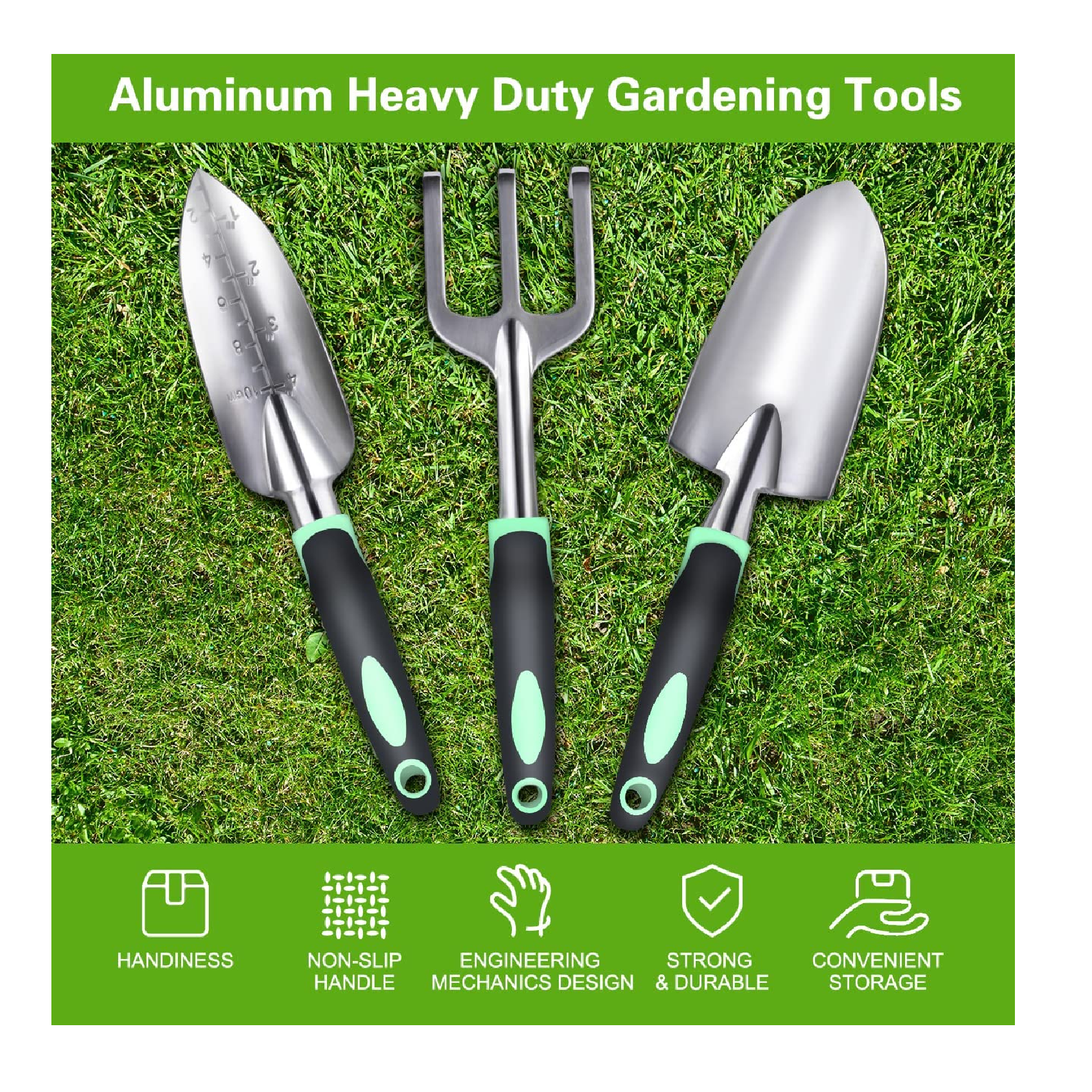3 Pack Aluminum Heavy Duty Gardening Kit