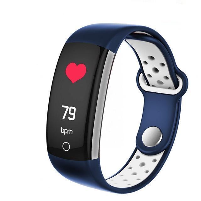 0.96 LCD Q6 Smart Band Heart Rate Monitor IP68 Waterproof Blood Pressure Oxygen Fitness Tracker