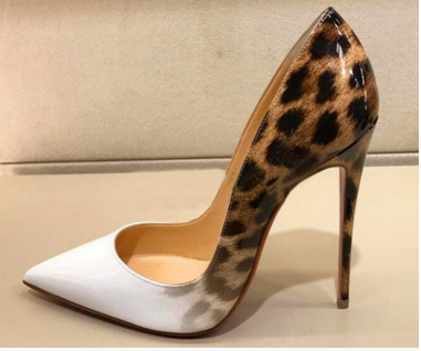 Color matching Leopard Fashion High Heels
