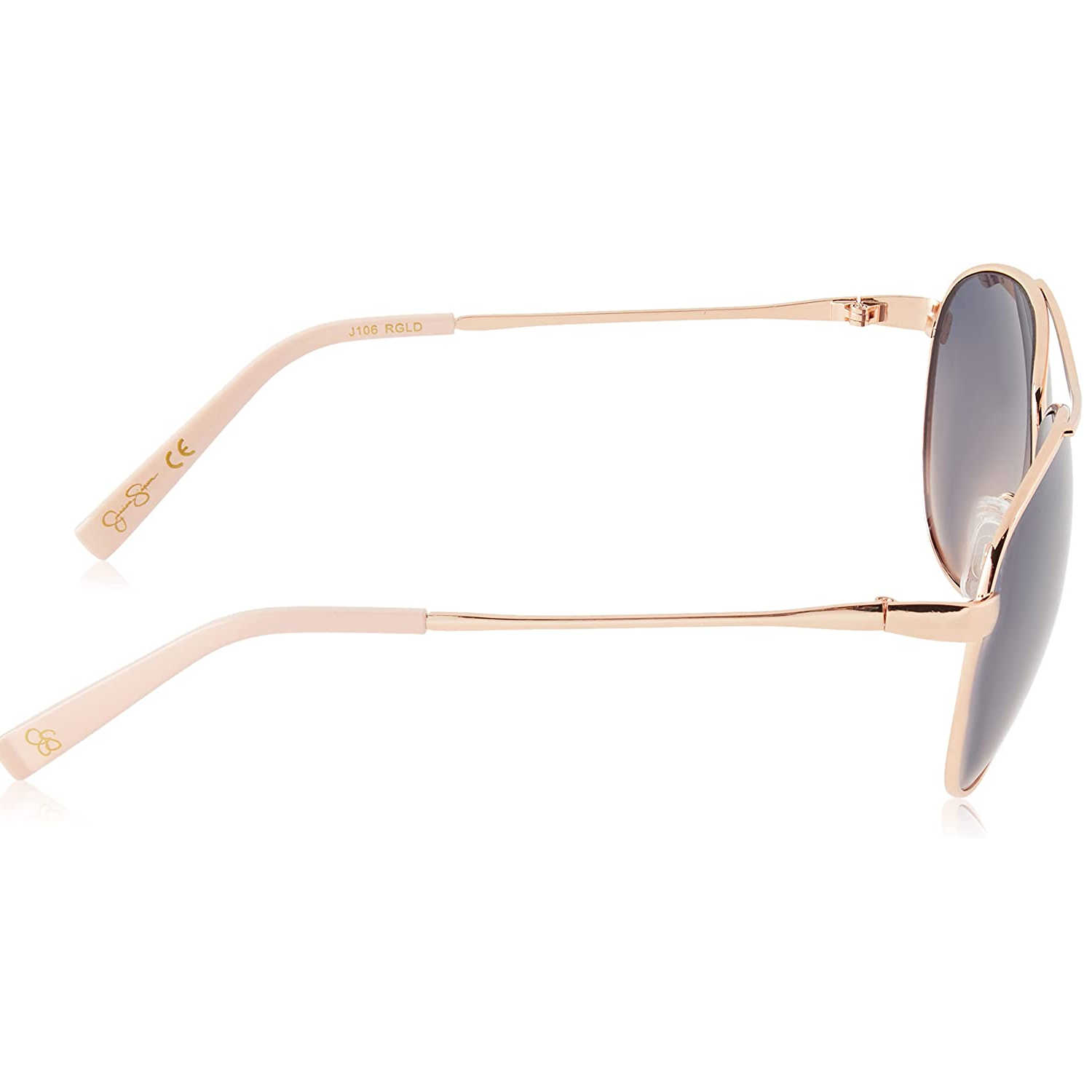 Jessica Simpson J106 Iconic Metal Aviator Sunglasses With UV Protection