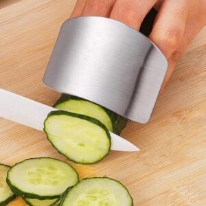 Stainless Steel Finger Guard for Safe Cutting and Slicing